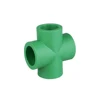Factory Direct Sale High Quality Hot and Cold Water Adaptor Connection PPR Equal Cross Fittings