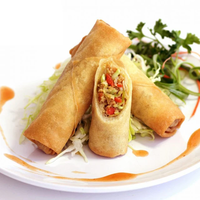 
Fried Instant Food Frozen Vegetarian Cooking Crispy Spring Roll 15g with Halal 