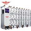 Aluminum electric operated retractable fence gate