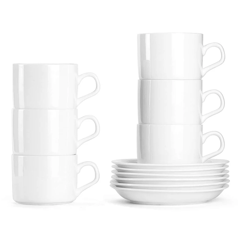 Fancy Design 12 Pcs Cup Unbreakable White Melamine Tea Cup Sets Buy