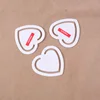 white plastic heart shape Book Page Bookmark with customized printing
