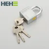 HEHE Short Shackle Nickel Plated Square Shape Disc Vane blade Key Padlock with Master key and key alike