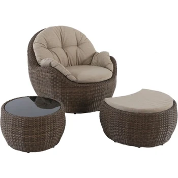 Round Beach Bed Rattan Sun Lounger Set Wicker - Buy Round Beach Bed