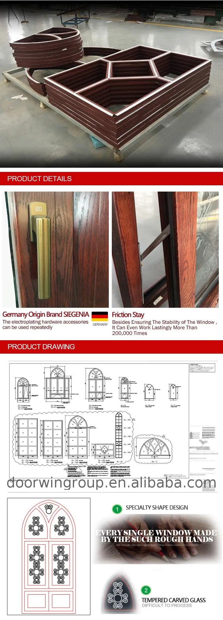AS2047/AS2208 Australian Standard Hurricane Impact wood Awning Casement Double Glaze doors and  Windows