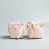 European standard 100% soft mini cotton drawstring bag for teacups, mini square cotton bag drawstring cute