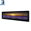 customized capacitive ultra wide wall mount display for bus stop service