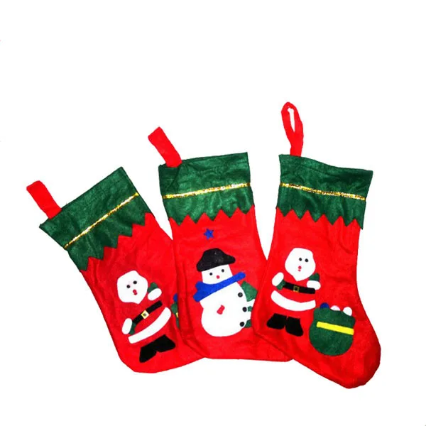 
Wholesale custom christmas santa sock decoration 