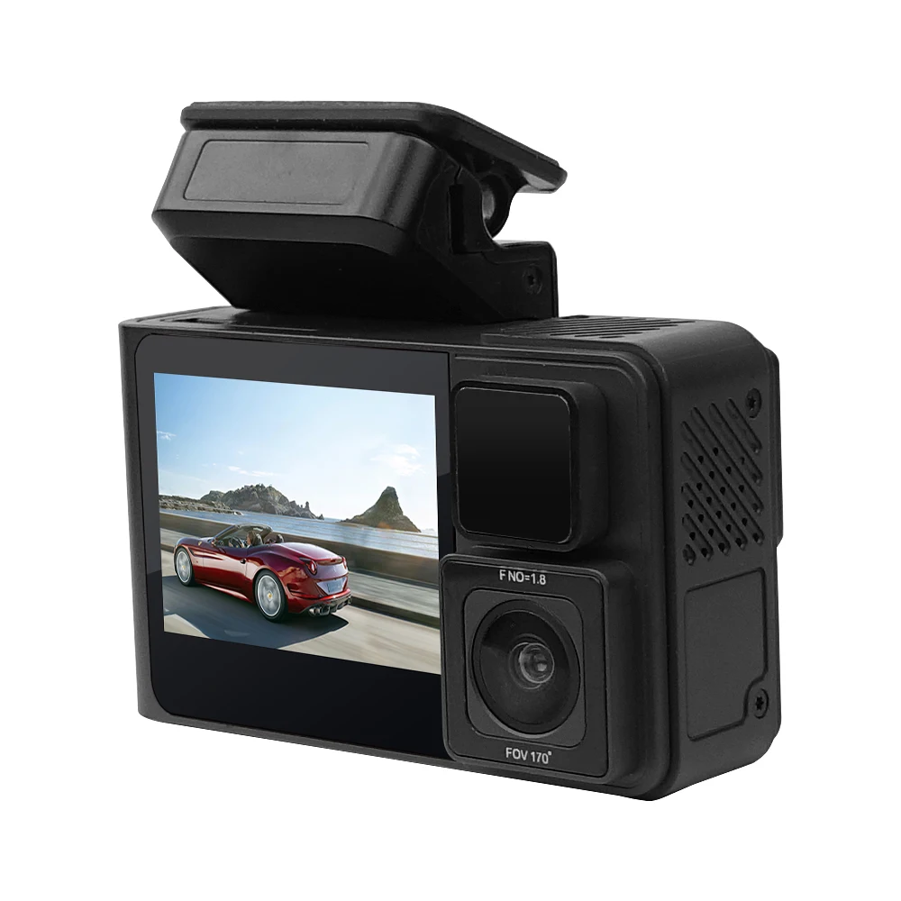 FHD 1080P car black boxfrontandinside2 channeldashcam WDR car dvr up to 128GB