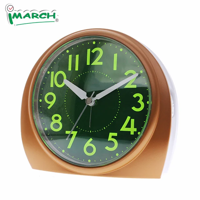 Imsh Bm13701 Quartz Analog Clock Table Super Luminous Alarm Clock