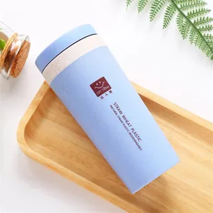 New Arrival Travel Mug Eco Friendly Plastic Wheat Straw Tea Coffee Mug