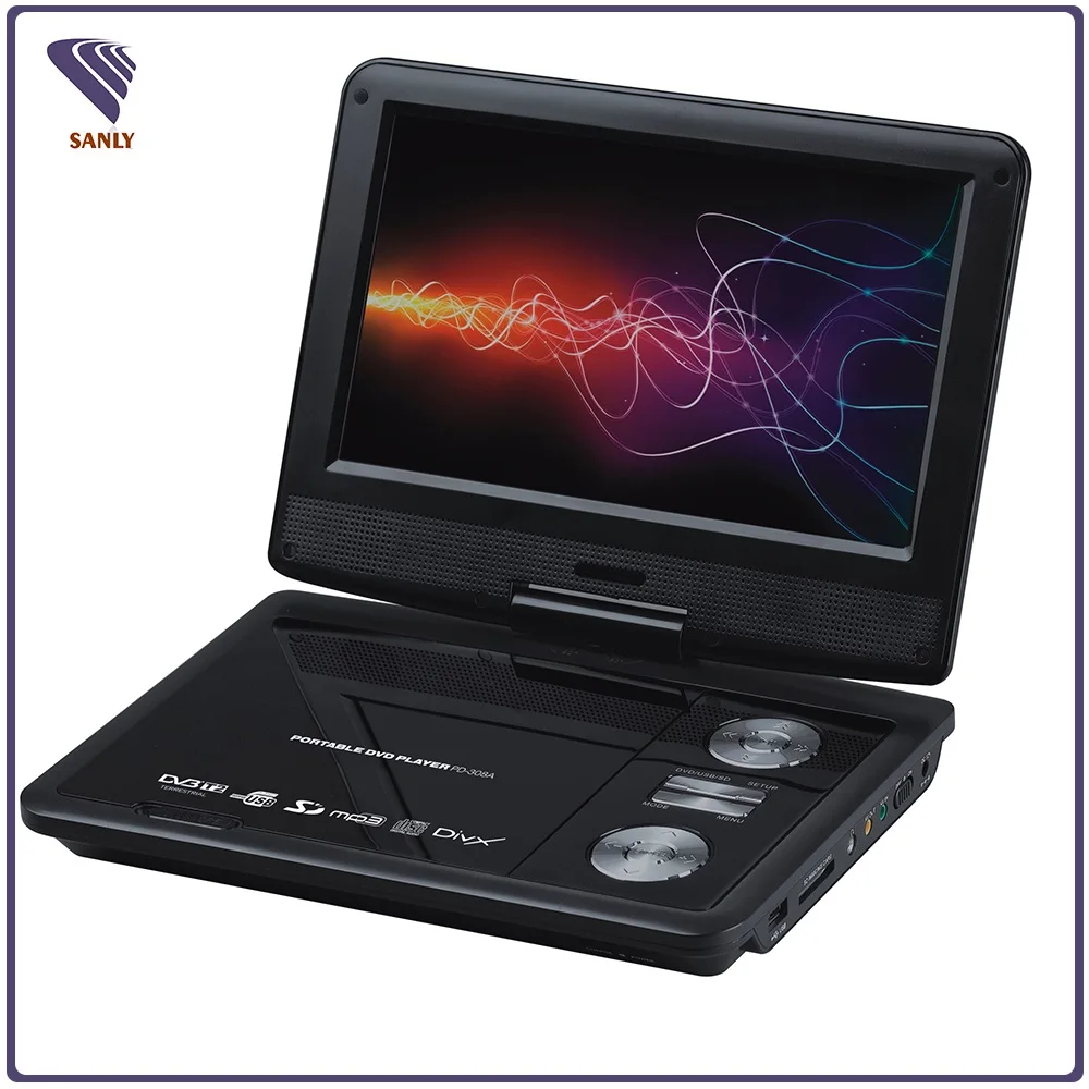 
Evd portable dvd player for car headrest with strap 