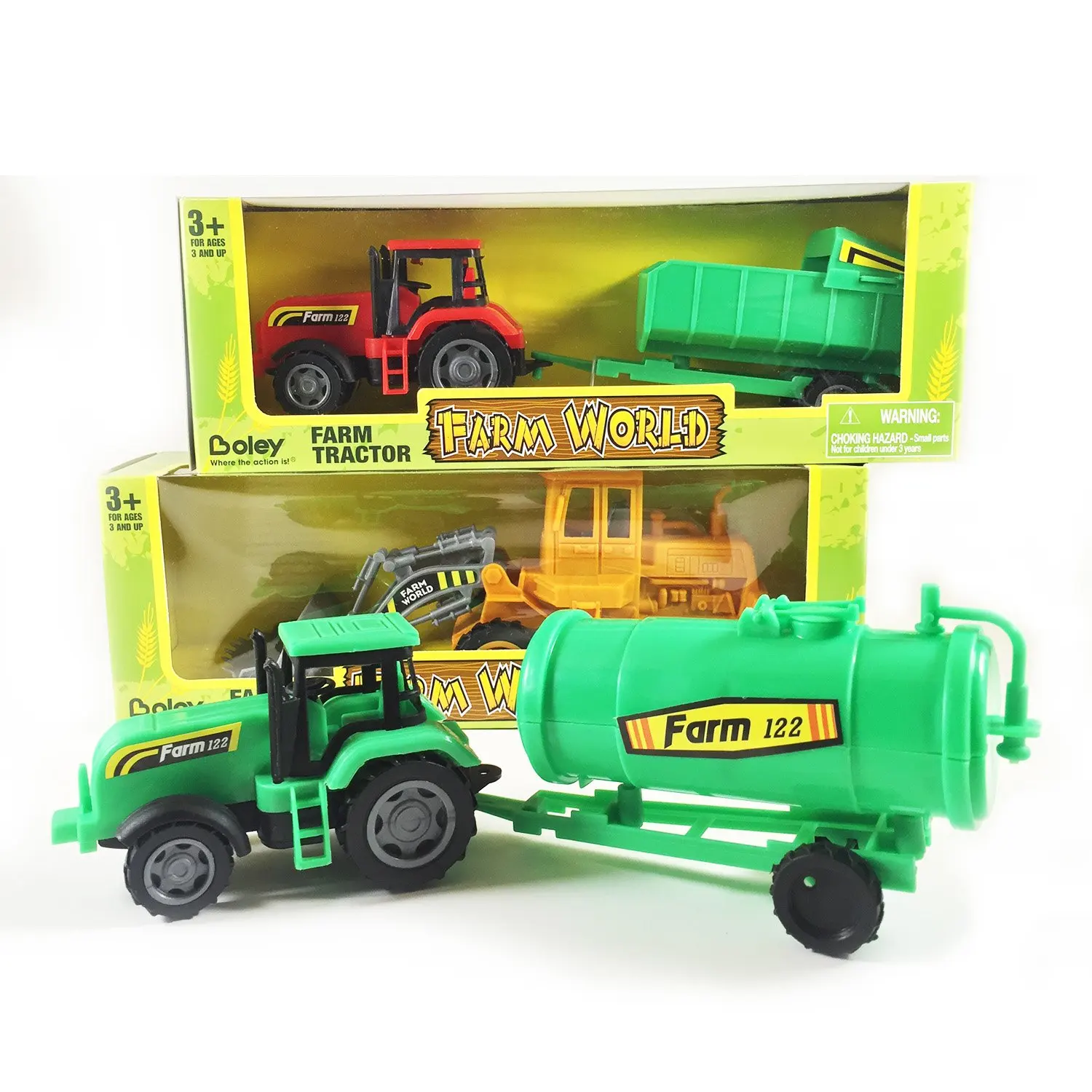 Buy Boley Toy Tractor 3 Pack Expand Your Toy Car And Truck Collection 6298