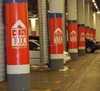 Car Parking Entrance Vinyl Paper Round Pillar Wrap Advertising