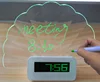 New Fashion Digital Alarm Clock Display Temperature LED Light Fluorescent Message Board Alarm Christmas Gift LED Message Clock