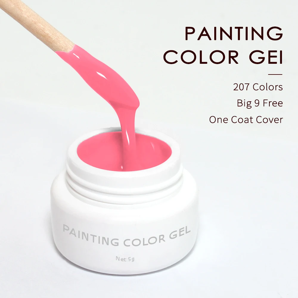 

China nail art soak off painting gel 4D Carving gel for beauty nail, More than 207 colors