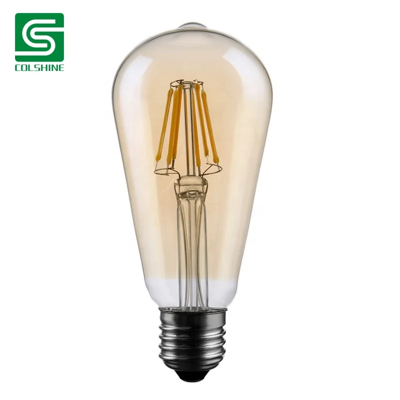 LED 6 watt rustic filament style bulb ES E27
