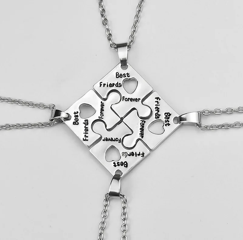 4 friends necklace set- Set of 4 necklaces, Gift Set, Friendship neckl –  Little Happies Co