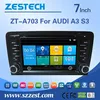 In dash 2 din car dvd For AUDI A3 S3 with Rear View Camera GPS BT IPOD TV Radio RDS