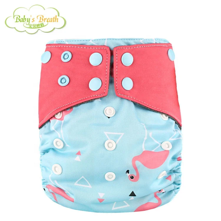 

High Quality bamboo Newborn aio all in one reusable printed cloth diaper breathable baby washable diapers, Customer's requirement