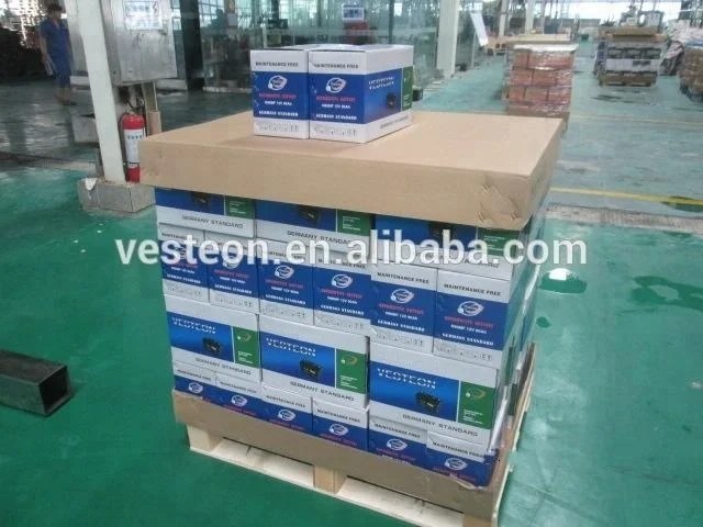 
German Standard(DIN)New Package 12V 80AH Maintenance Free Auto Car Battery From Vesteon China 