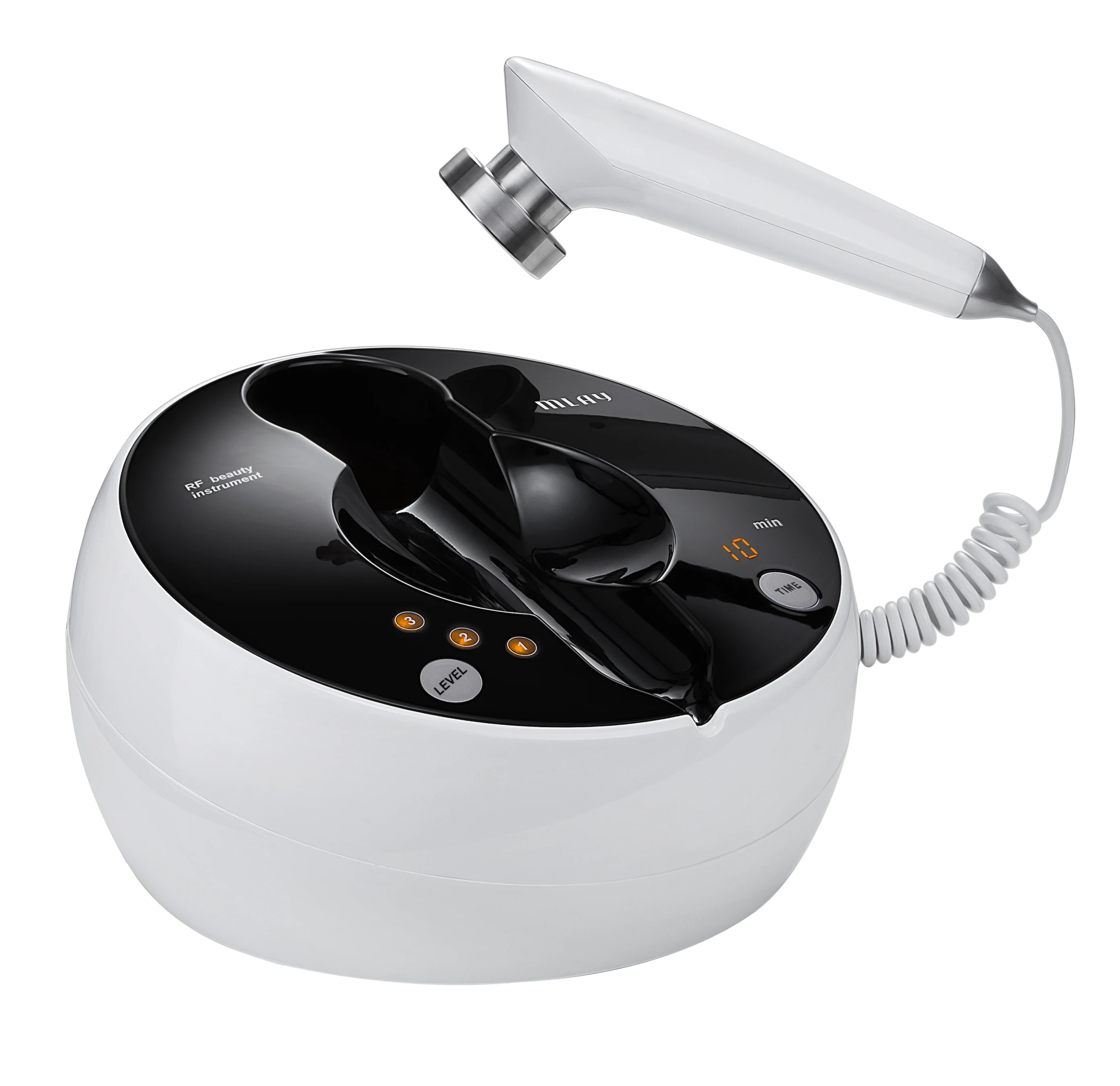 

Portable radio frequency facial machine RF face lifting machine for home use RF beauty devices, White+black