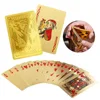 Gold Poker Cards Waterproof Matte Magic Game Gift Playing Cards