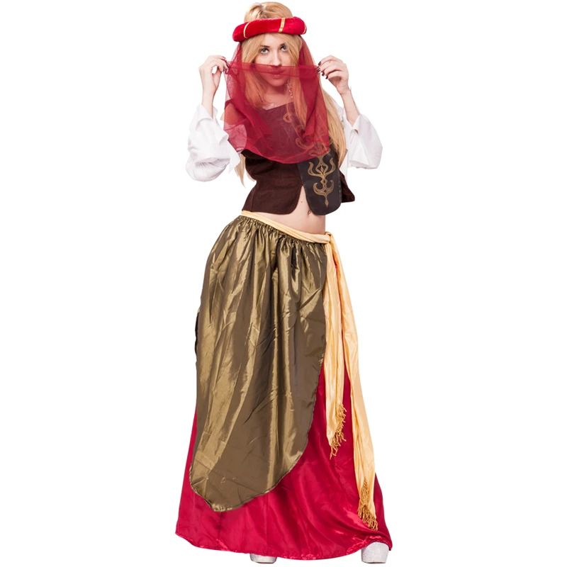 Belly Dancer Halloween Sexy Arab Belly Dance Costume For