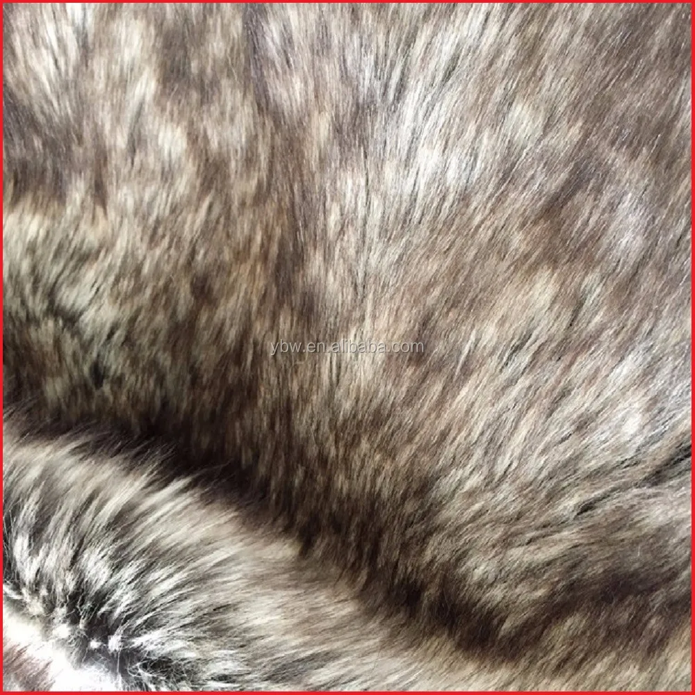 Fake Wolf / Coyote Fur Thorw Blanket Fake Fur Throw Blanket Bedspread