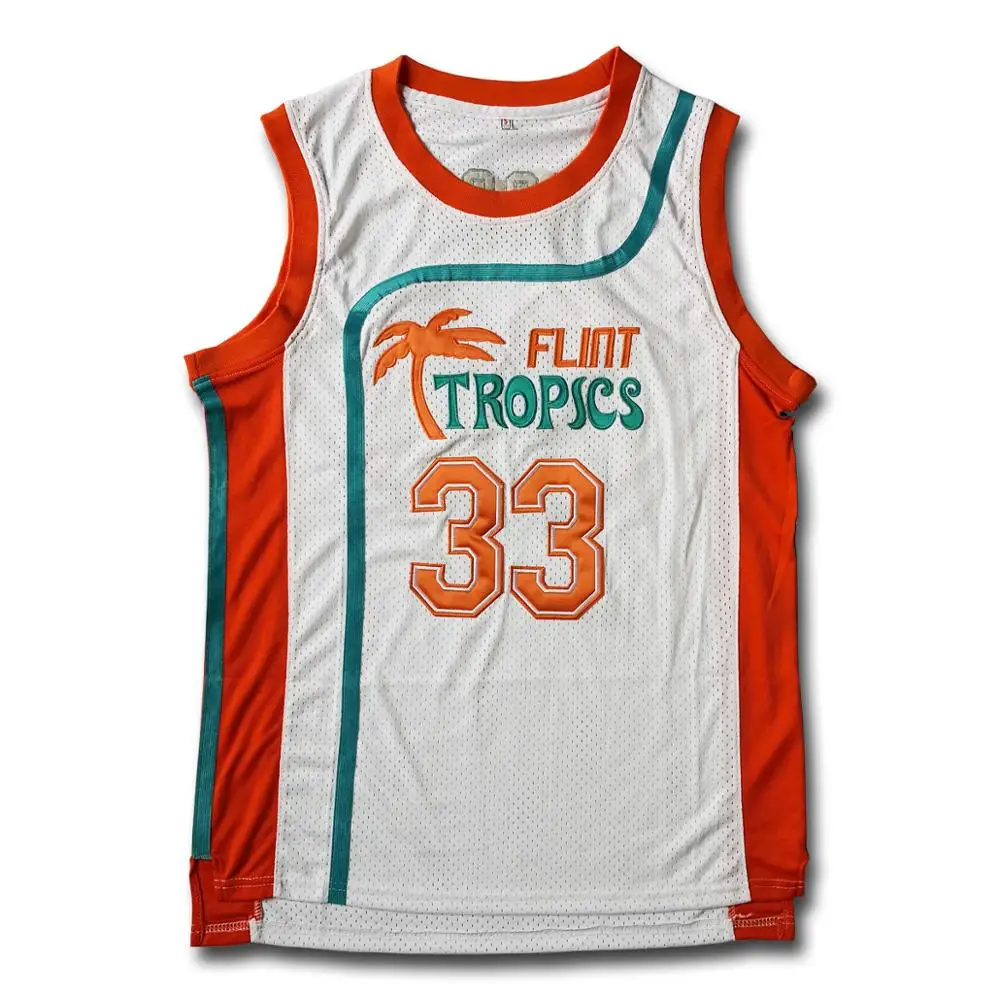 

Moon #33 Flint Tropics White Basketball Jersey, N/a