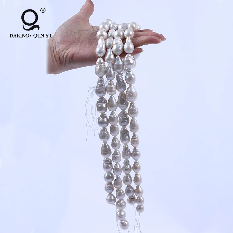 Wholesale Natural Big Size Fireball Nucleated Baroque Freshwater Pearls
