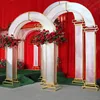 white pvc flower arch backdrop stand round ceiling hanging wedding party event decorations