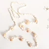 Charm jewelry long style handmade shell necklace