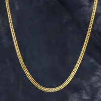 

KRKC&CO Wholesale Round Stainless Steel 14k 18k Gold Plated Figaro Chain Necklace Franco Chain