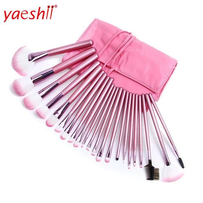 

yaeshii 22pcs makeup brushes free samples with PU Bag,custom logo makeup brushes with private label, Optional
