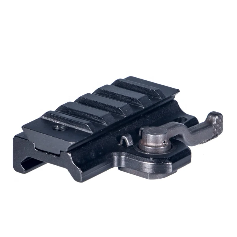 

ANS Tactical 20MM Quick Release Mount Adapter 5 Slots Fit 20mm Picatinny Weaver Rail Base Hunting Accessories, Bk