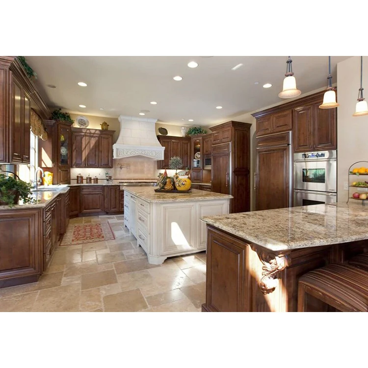 Factory Price High Quality Solid Wood Grain Laminate Kitchen Cabinets