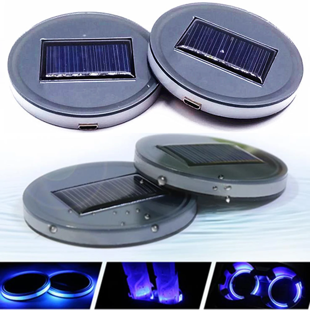 Rgb Cup Light Solar Charging Small Mini Light Up Gift Usb Charging