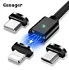 Essager Magnetic USB Cable For iPhone Charger Magnet Data Charging Charge Type C Micro USB Cable For Android Mobile Phone Cables