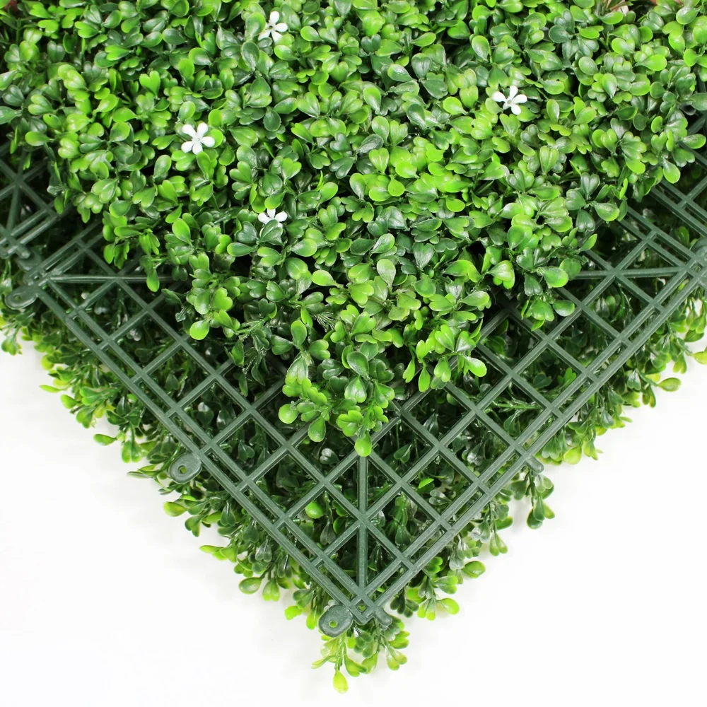 

12pcs/ctn customized grass wall decor with faux hedge, Green