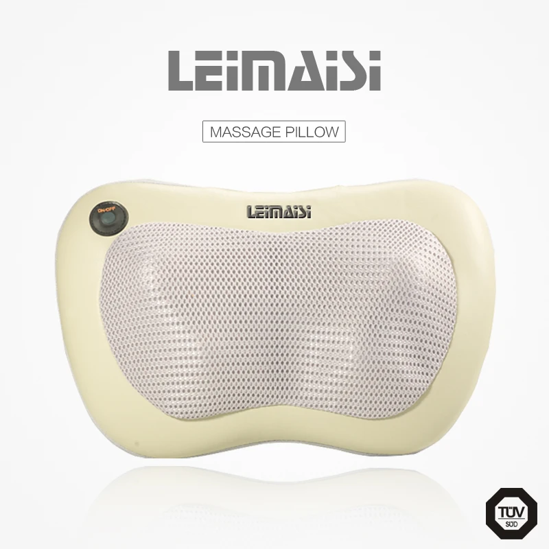 
hot sale portable heated electric shiatsu car and home massage pillow 