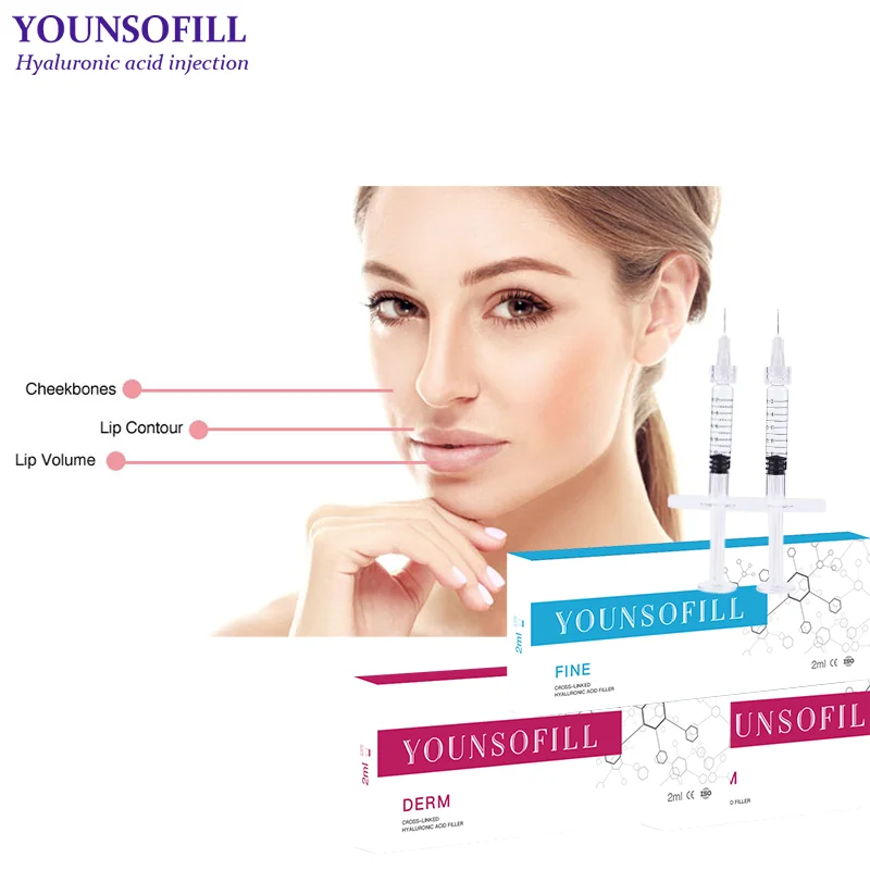 

Long-lasting effect hyaluronic acid injectable dermal fillers