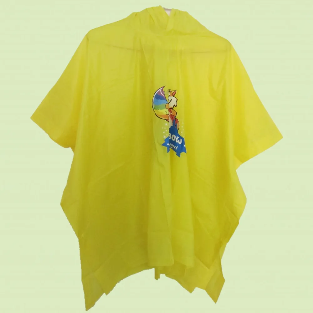 
High quality waterproof disposable rain poncho reusable eva/pvc rain coat poncho 