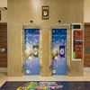 fitness centre creative elevator advertising self adhesive vinyl sticker