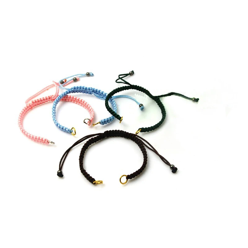 

PandaHall Hematite Beads and Brass Rings Golden Nylon DIY Bracelet Making
