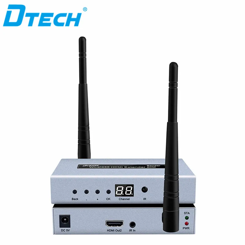 

hot selling products 1080p 60Hz IR Remote HDMI H.264 Wireless extender 50m, Grey