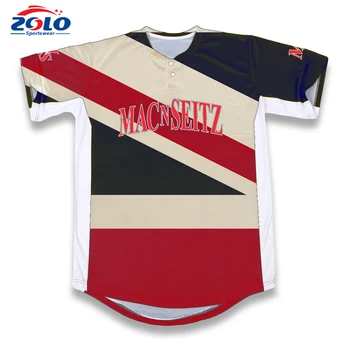 red pinstripe baseball jersey