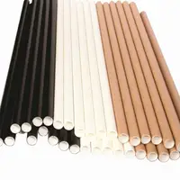 

Free Sample Disposable Drinking biodegradable paper straws striped paper straws