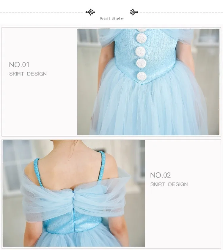 blue color frock designs