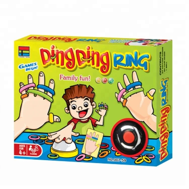 Jogo de Pulseira de Banda Elástica Ding Ding Ring Game Interação pai-filho  Multiplayer Finger Puzzle Jogo