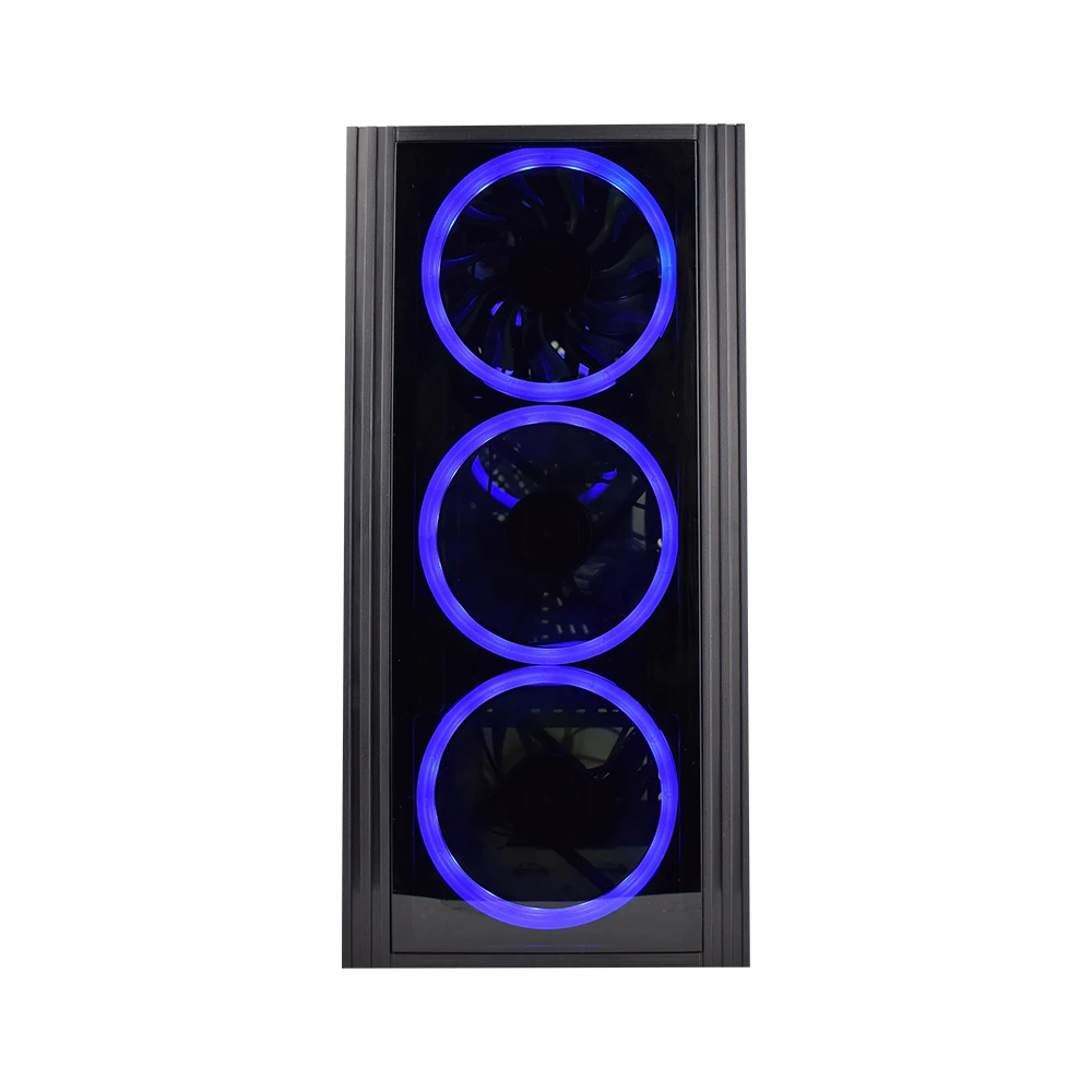 

The new 2021 transparent computer cpu cabinet / desktop computer carrying case / PC chasis for gamers, Black